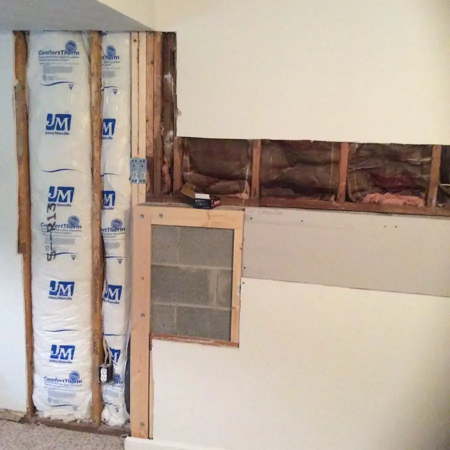 Wall insulation replacement during Structural Drying in Chester